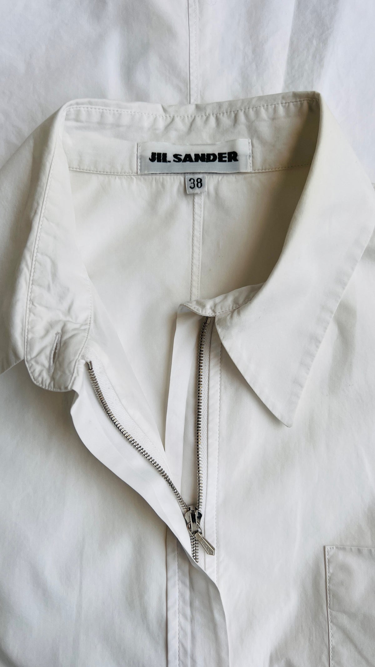 JIL SANDER Cotton Zipper Shirt