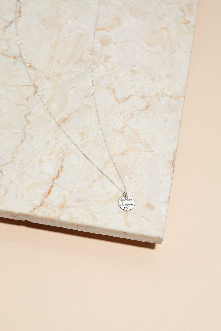 Written Good Necklace Silver - The Good Store Berlin