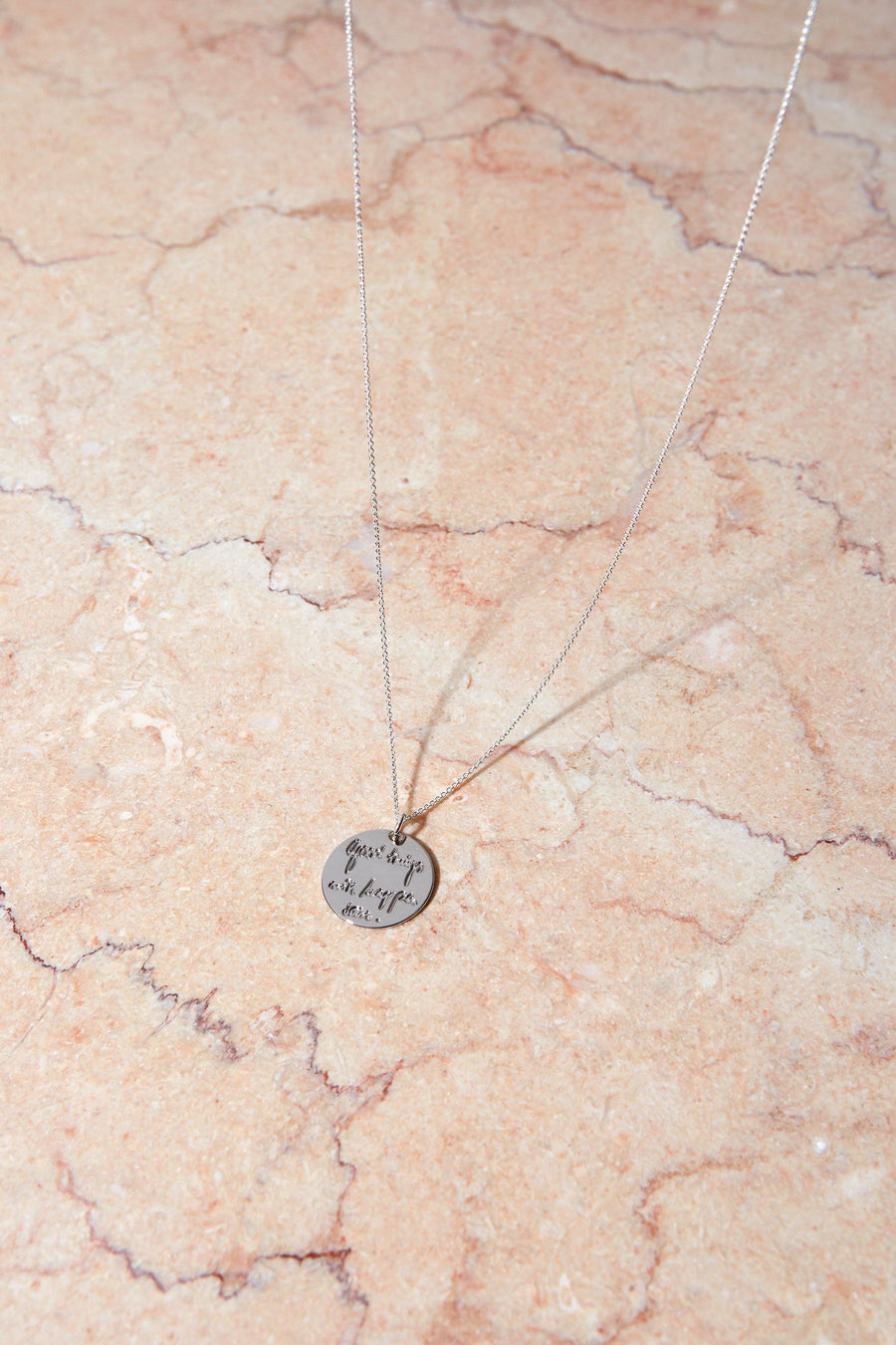 Written Good Necklace Silver - The Good Store Berlin