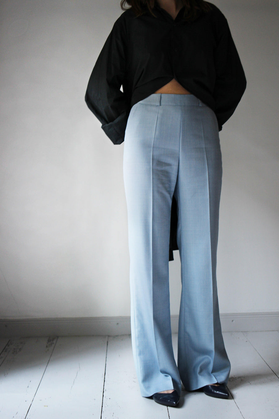 MALAIKARAISS Pants soft blue - The Good Store Berlin
