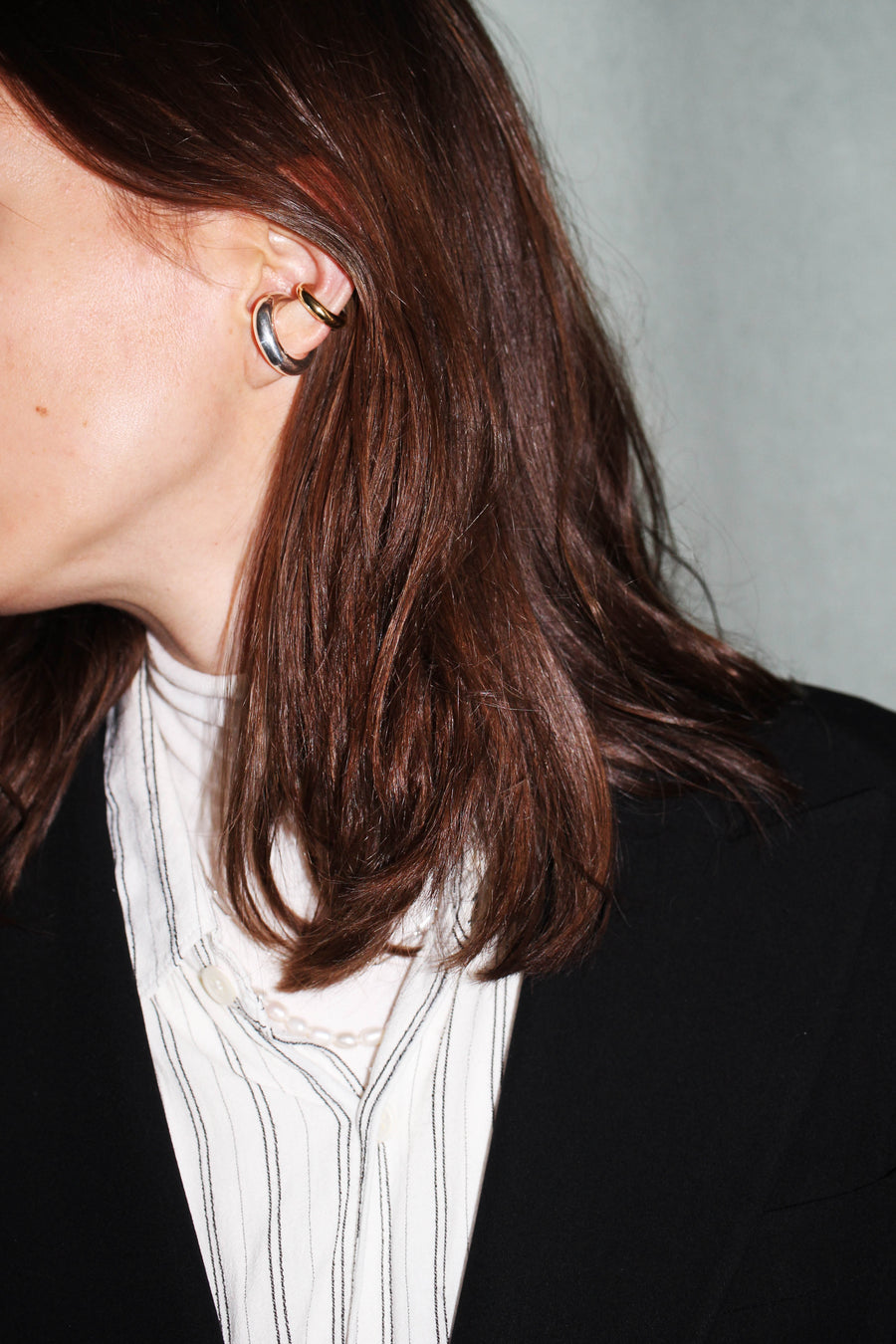 SASKIA DIEZ - BOLD EARCUFF NO 3 SILVER