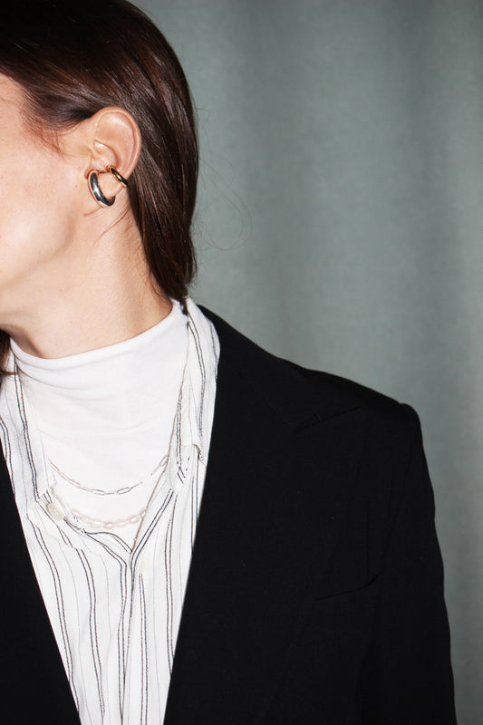SASKIA DIEZ - BOLD EARCUFF NO 3 SILVER