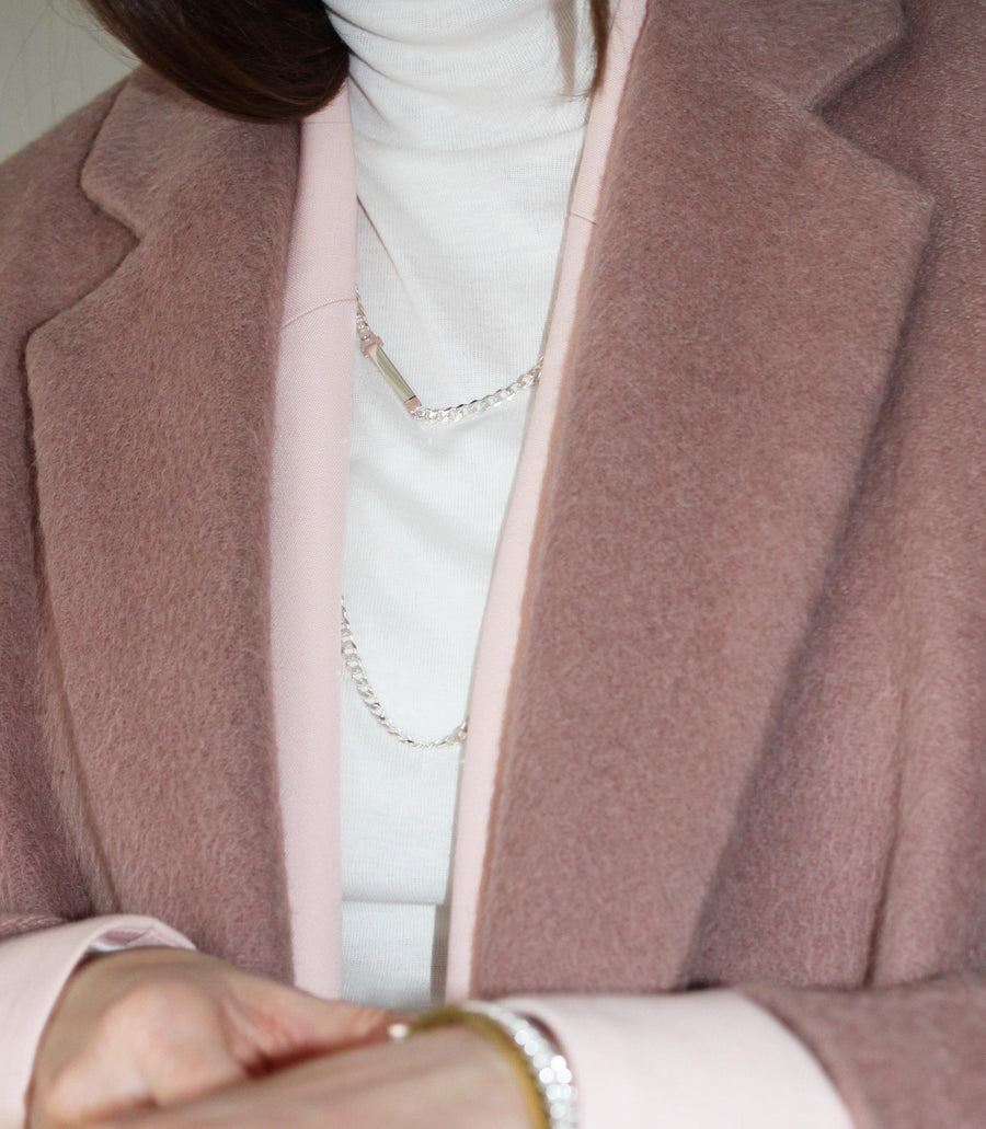 SASKIA DIEZ Silver Narrow Grand Necklace - The Good Store Berlin