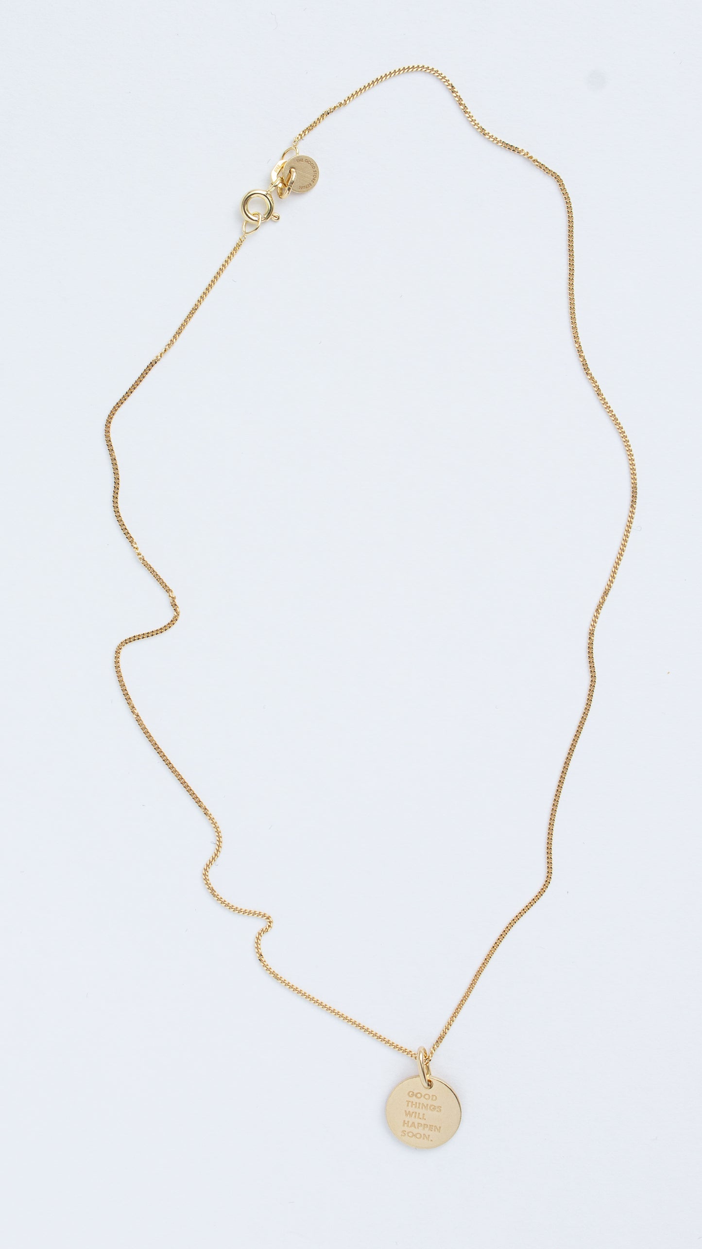 GOOD THINGS WILL HAPPEN SOON/ Simple Necklace Gold