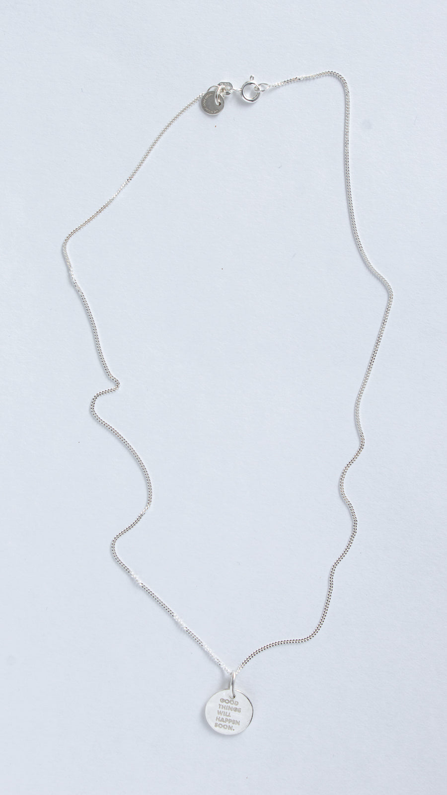 GOOD THINGS WILL HAPPEN SOON/ Simple Necklace Silver