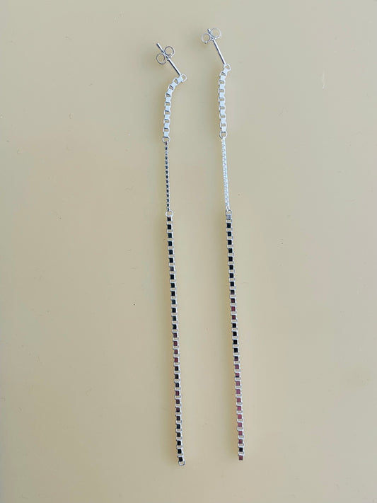 SASKIA DIEZ  MIXED FRINGE EARRINGS - LONG