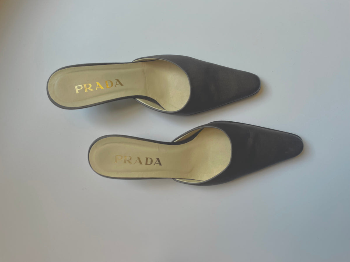 PRADA Silk Heels