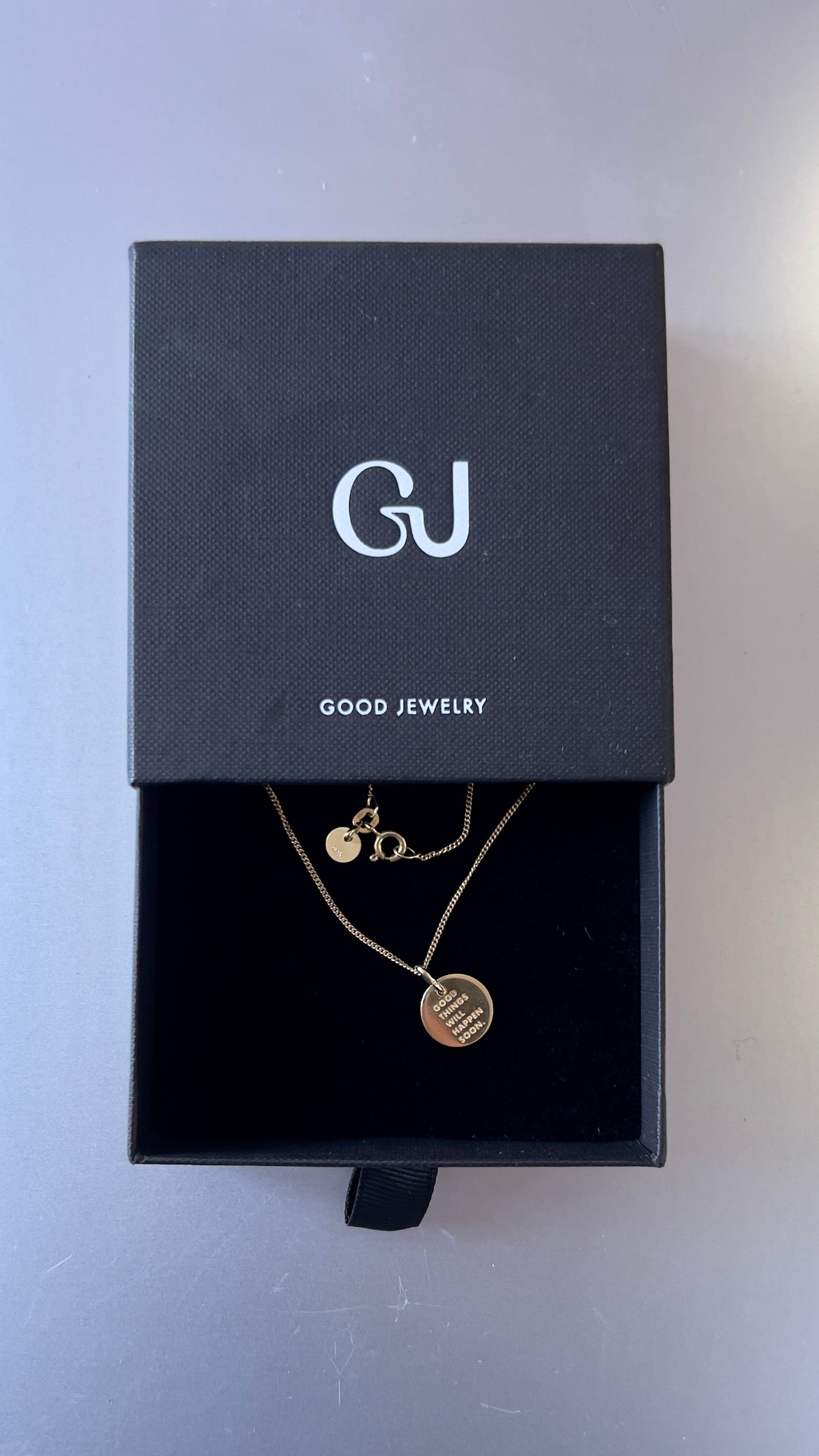 GOOD THINGS WILL HAPPEN SOON/ Simple Necklace Gold