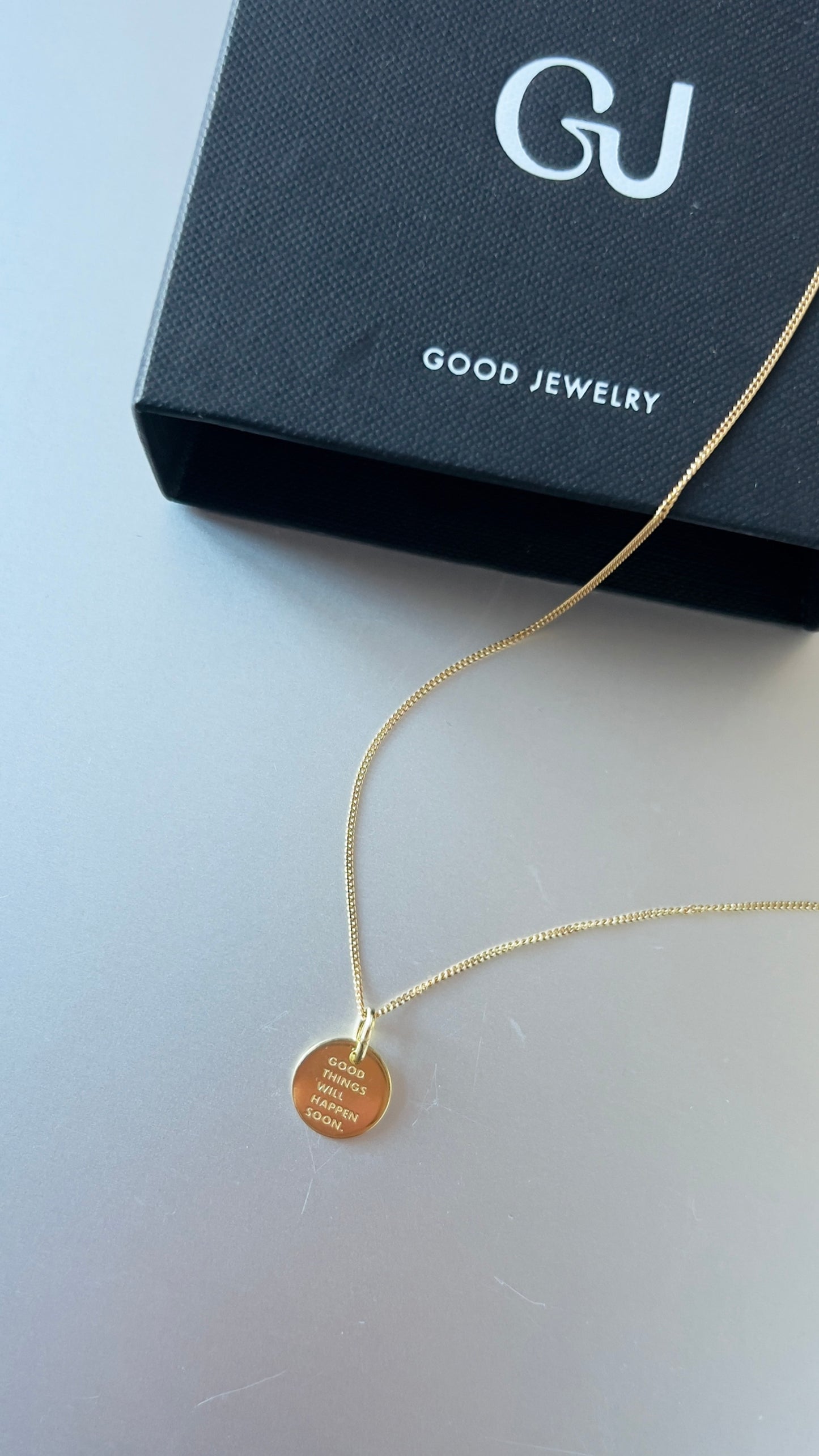 GOOD THINGS WILL HAPPEN SOON/ Simple Necklace Gold