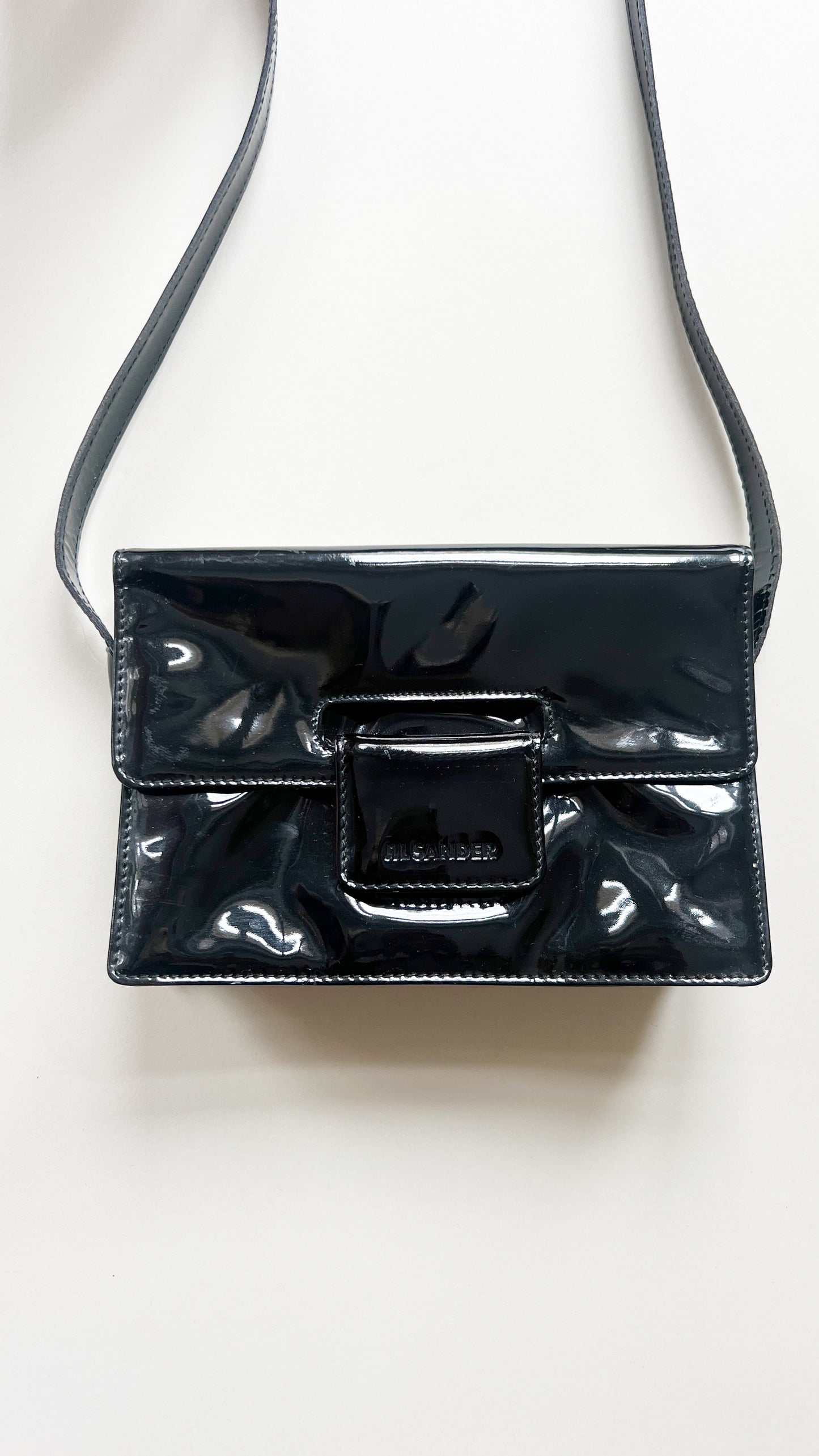 JIL SANDER Patent Leather Handbag