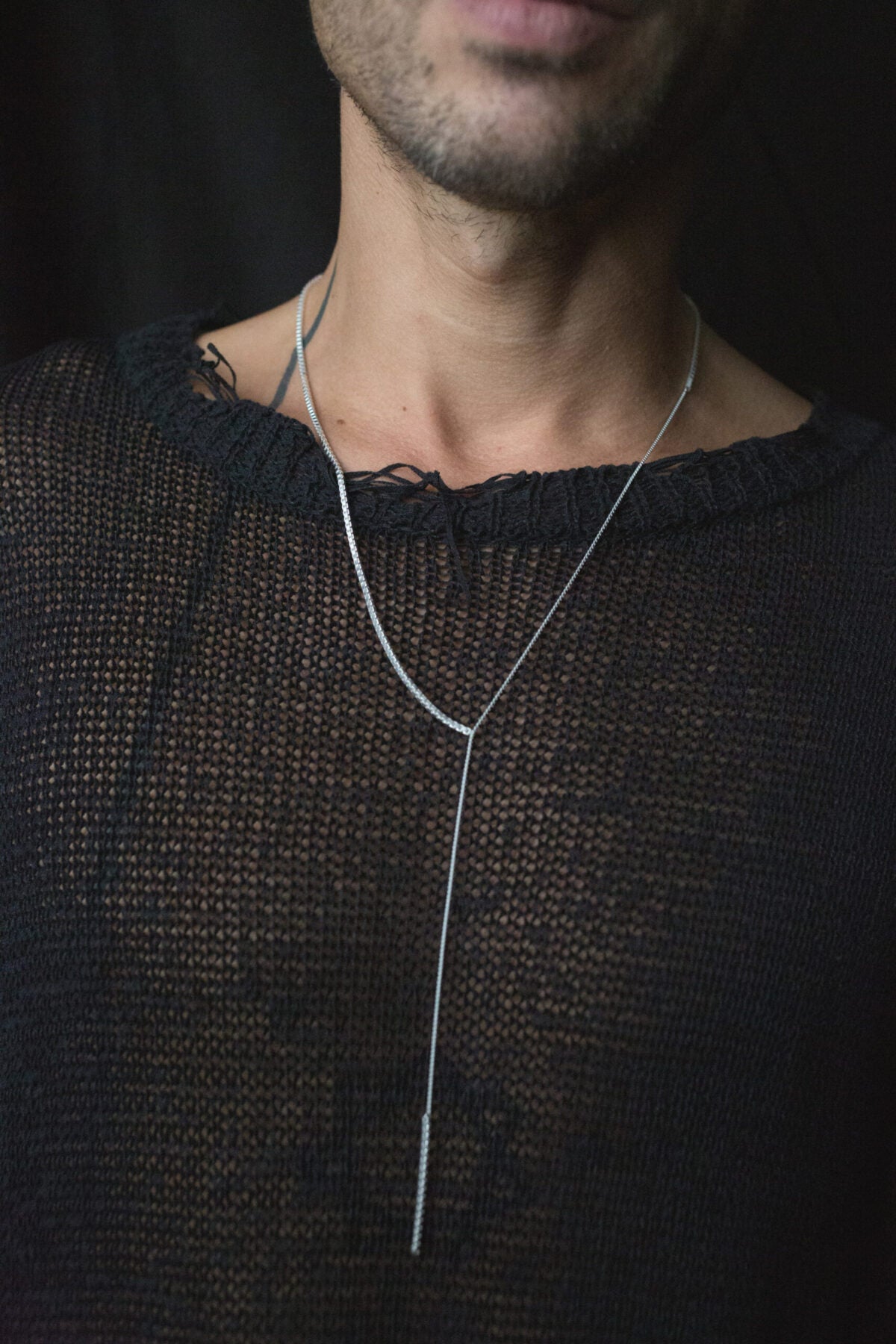 SASKIA DIEZ  MIXED FRINGE NECKLACE LASSO