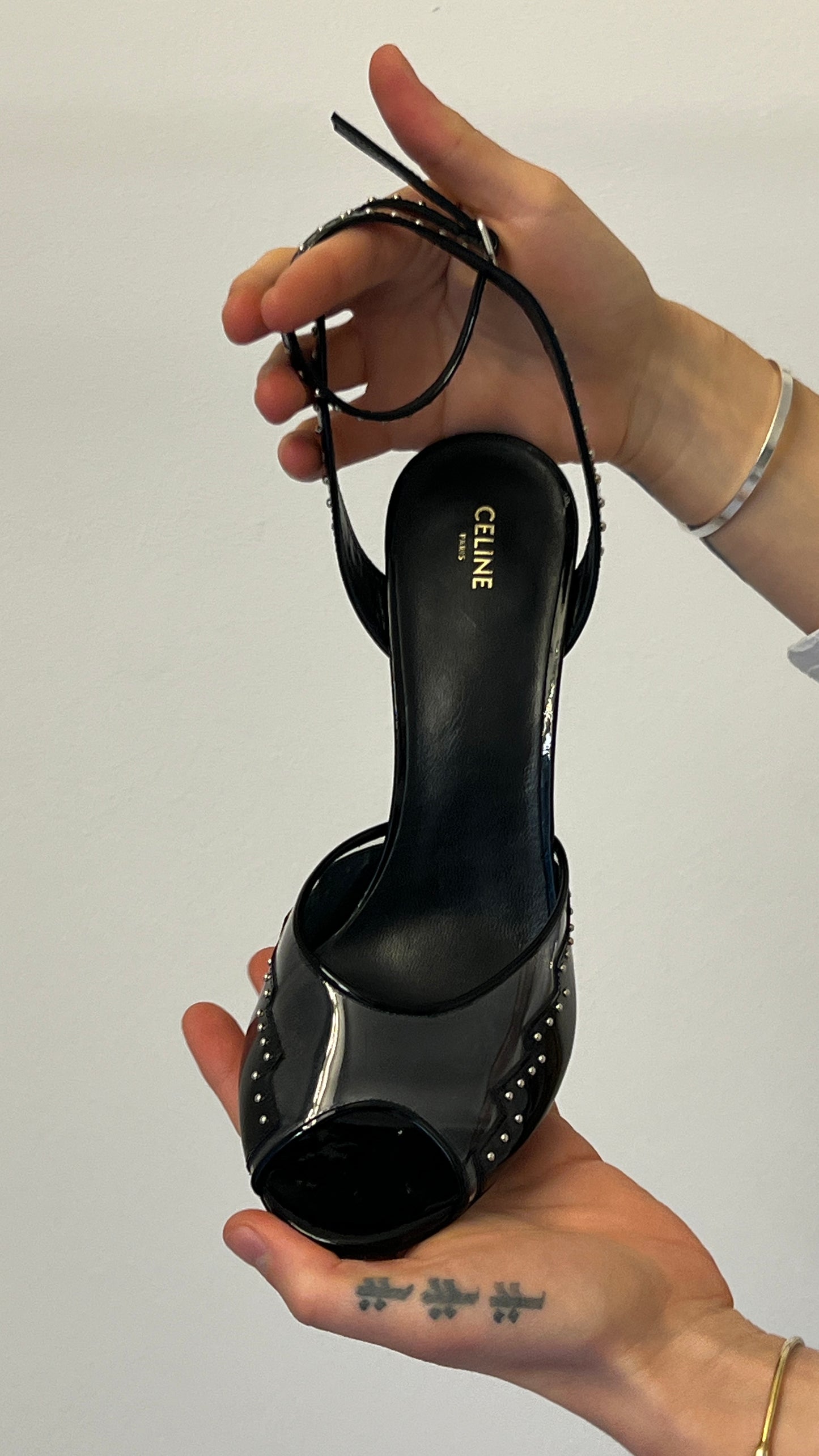CELINE  TRIANGLE FLASH HEELS