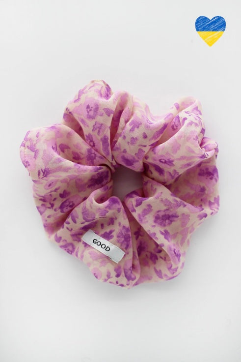 GOOD Silk Scrunchie flowers