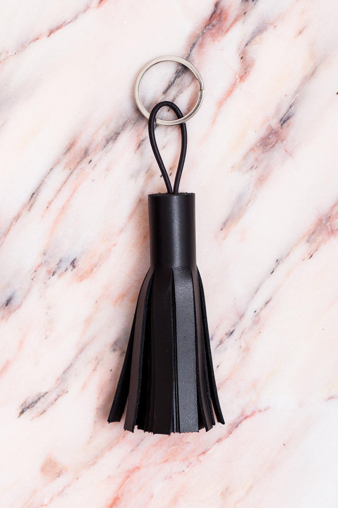 Coppius Leather  Key Chain Tassle Black - The Good Store Berlin