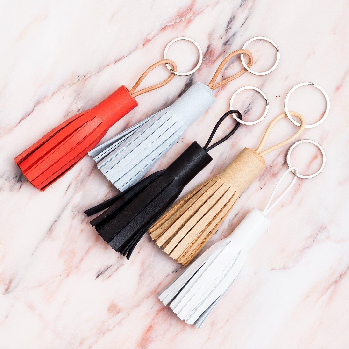 Coppius Leather  Key Chain Tassle Black - The Good Store Berlin