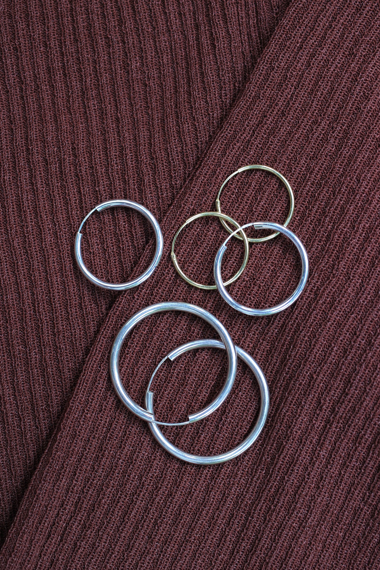 Solid Good Hoops - silver