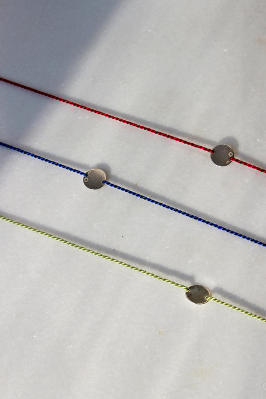 SASKIA DIEZ Good Luck Bracelet-Red