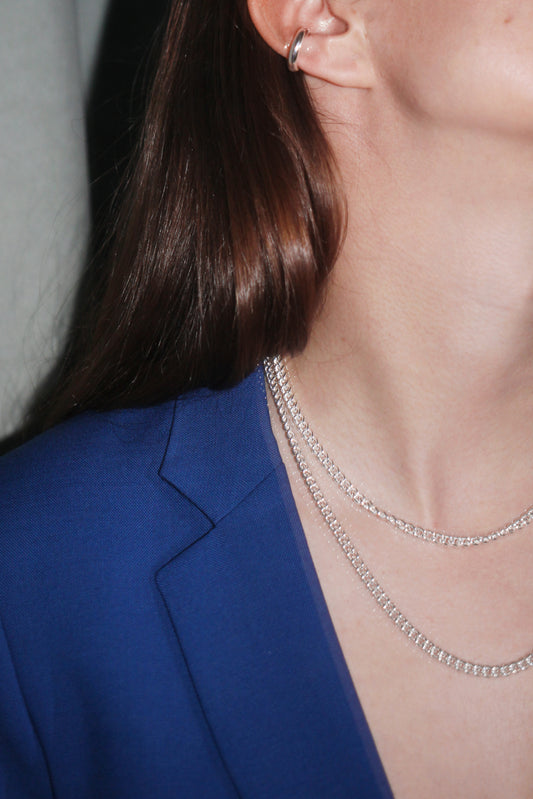 SASKIA DIEZ - BOLD EARCUFF NO 2 SILVER