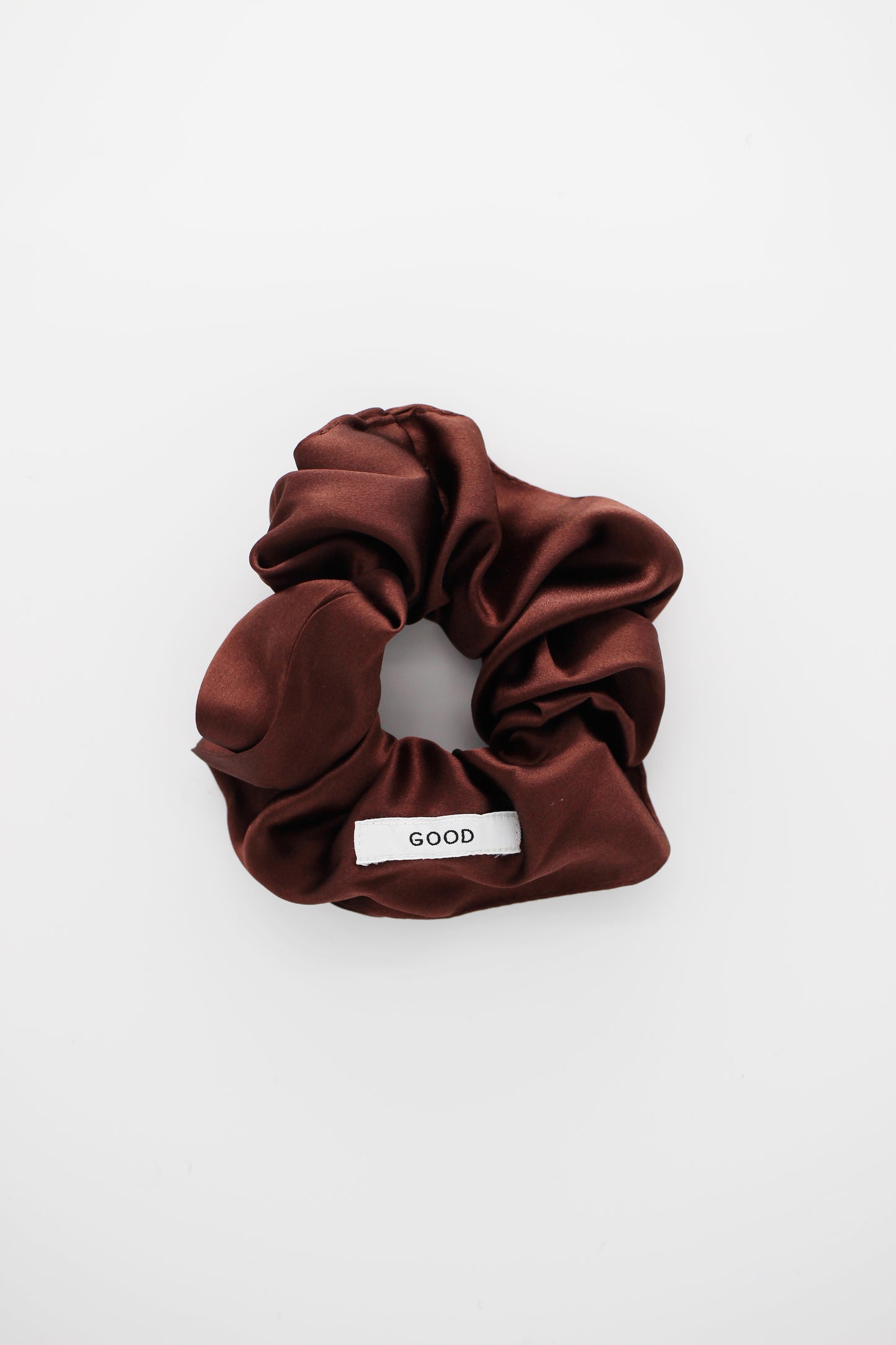 GOOD Silk Scrunchie brown