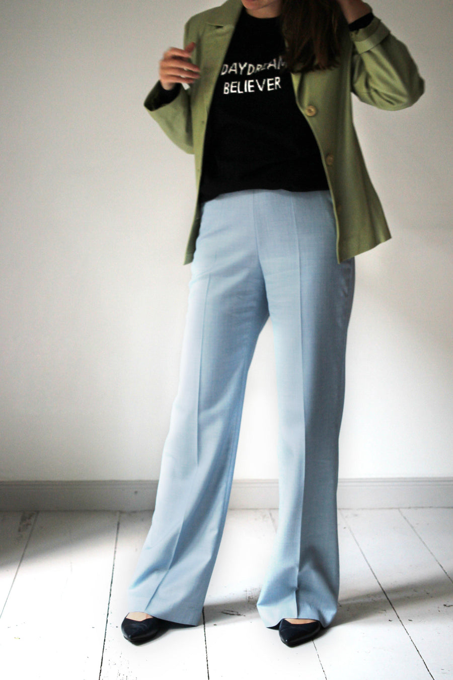 MALAIKA RAISS pale blue pants - The Good Store Berlin