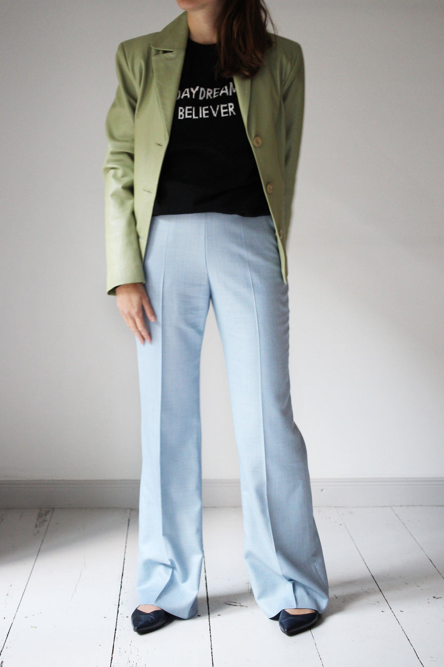 MALAIKA RAISS pale blue pants - The Good Store Berlin