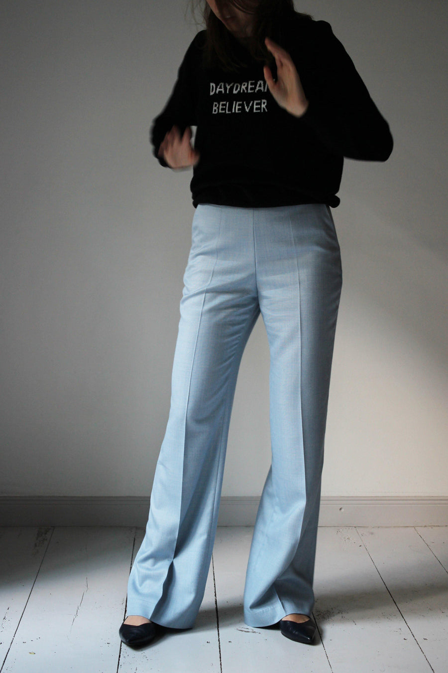 MALAIKA RAISS pale blue pants - The Good Store Berlin