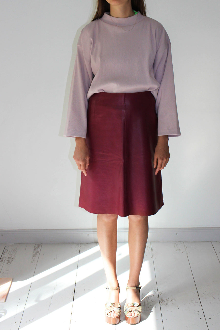 ESCADA Leather Skirt - The Good Store Berlin