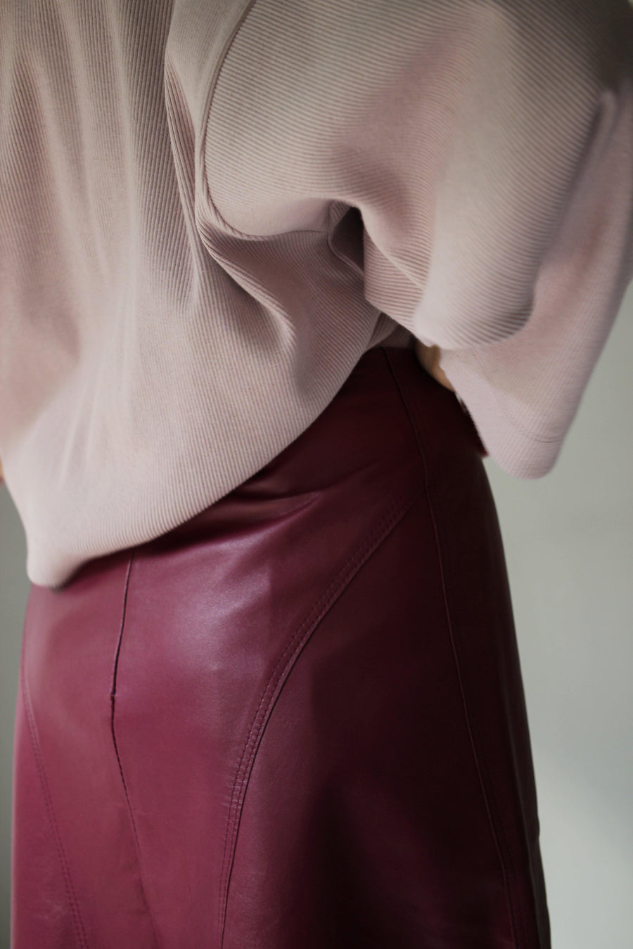 ESCADA Leather Skirt - The Good Store Berlin