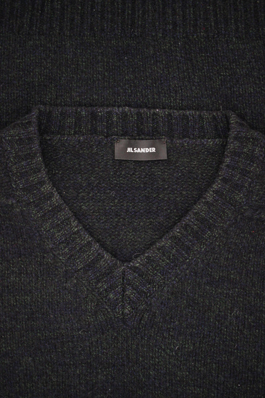 JIL SANDER V-NECK KNIT