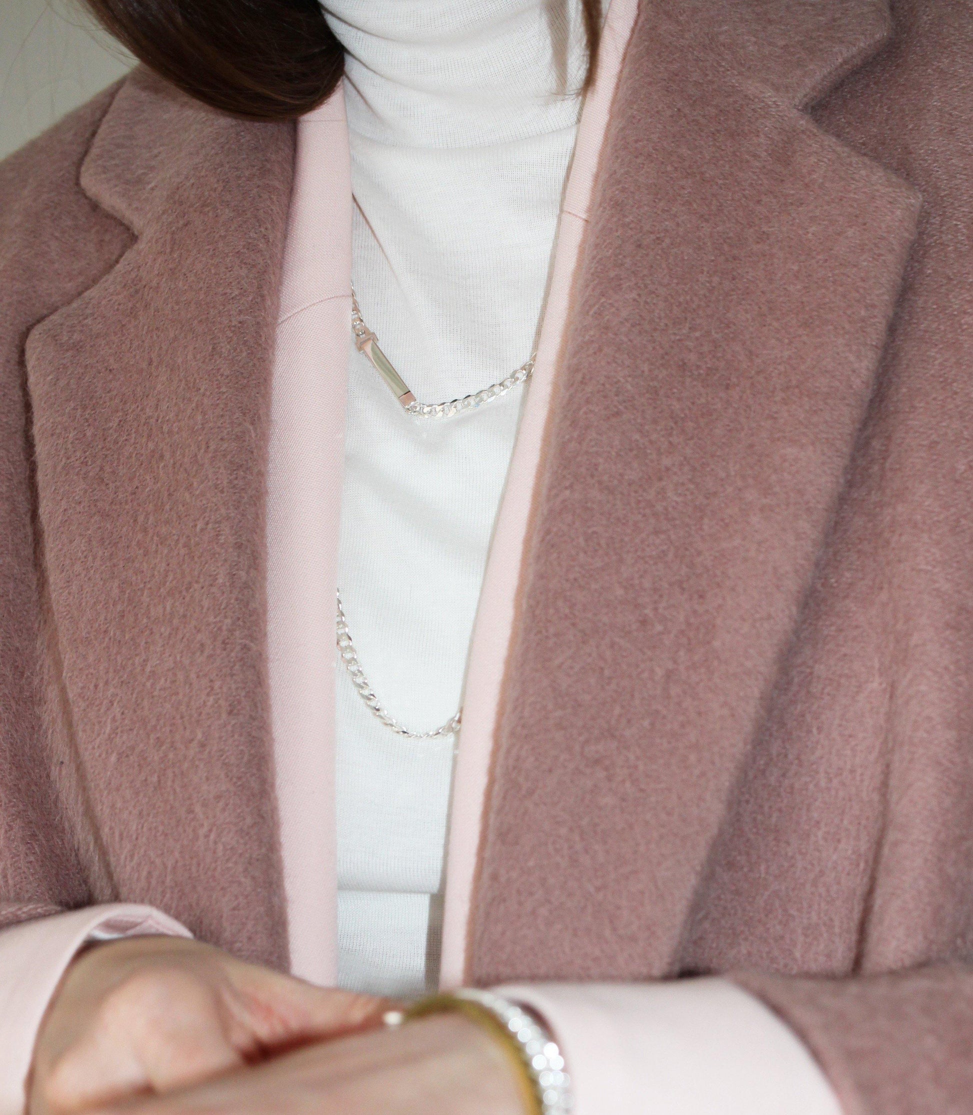 SASKIA DIEZ Silver Narrow Grand Necklace - The Good Store Berlin