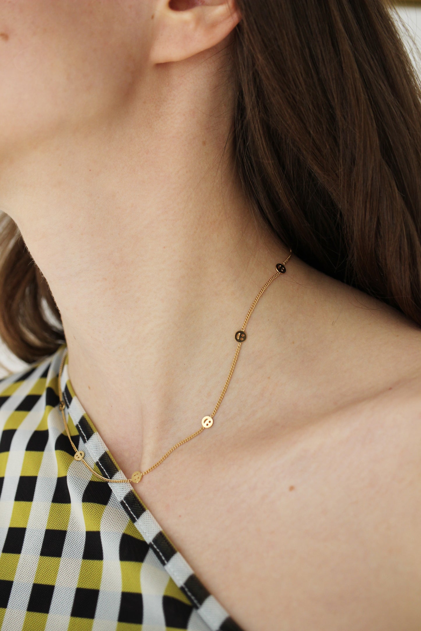 MALAIKARAISS SMILEY ALL OVER Necklace