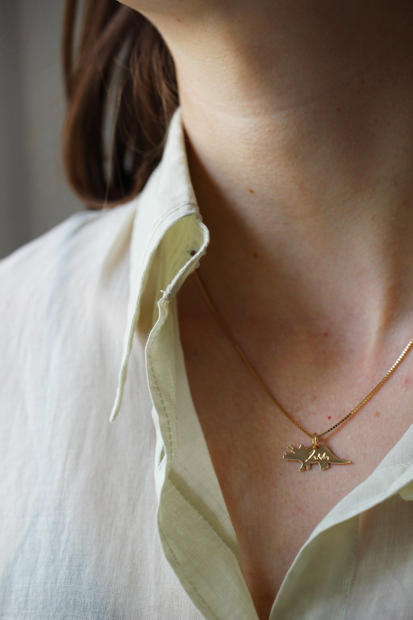 MALAIKARAISS DINOLOVE-  Triceratops Necklace